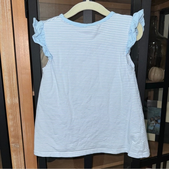 Jellybean K embroidered monogram initial dress top ruffles toddler girl flowers - Picture 5 of 5